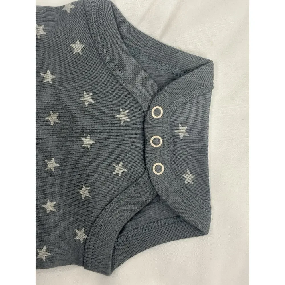 Cloud Island 4Pack Short Sleeve Bodysuits Moon & Stars Baby Size NB Neutral New